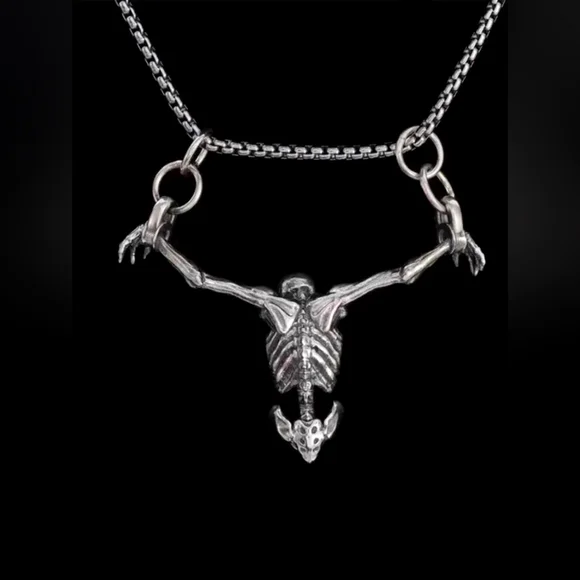 Skeleton Pendant Necklace (NWT) - Picture 3 of 3